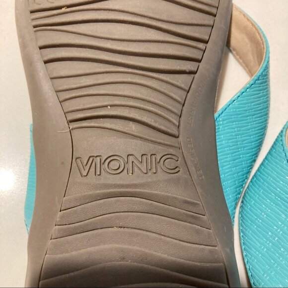 VIONIC Sz 8 Rest Hilda Comfort Leather Sandals - Picture 10 of 11